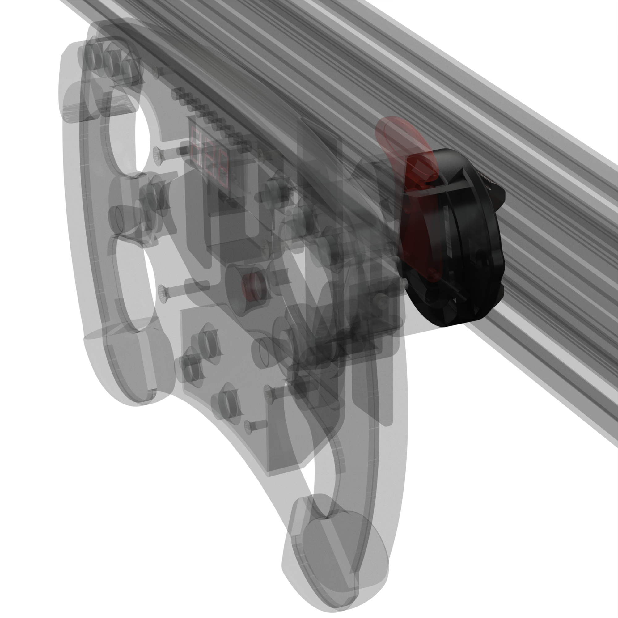 Sim Rig Front Mount Wheel Sim Rig Mount For Asetek Quick Release – ProSimRacing