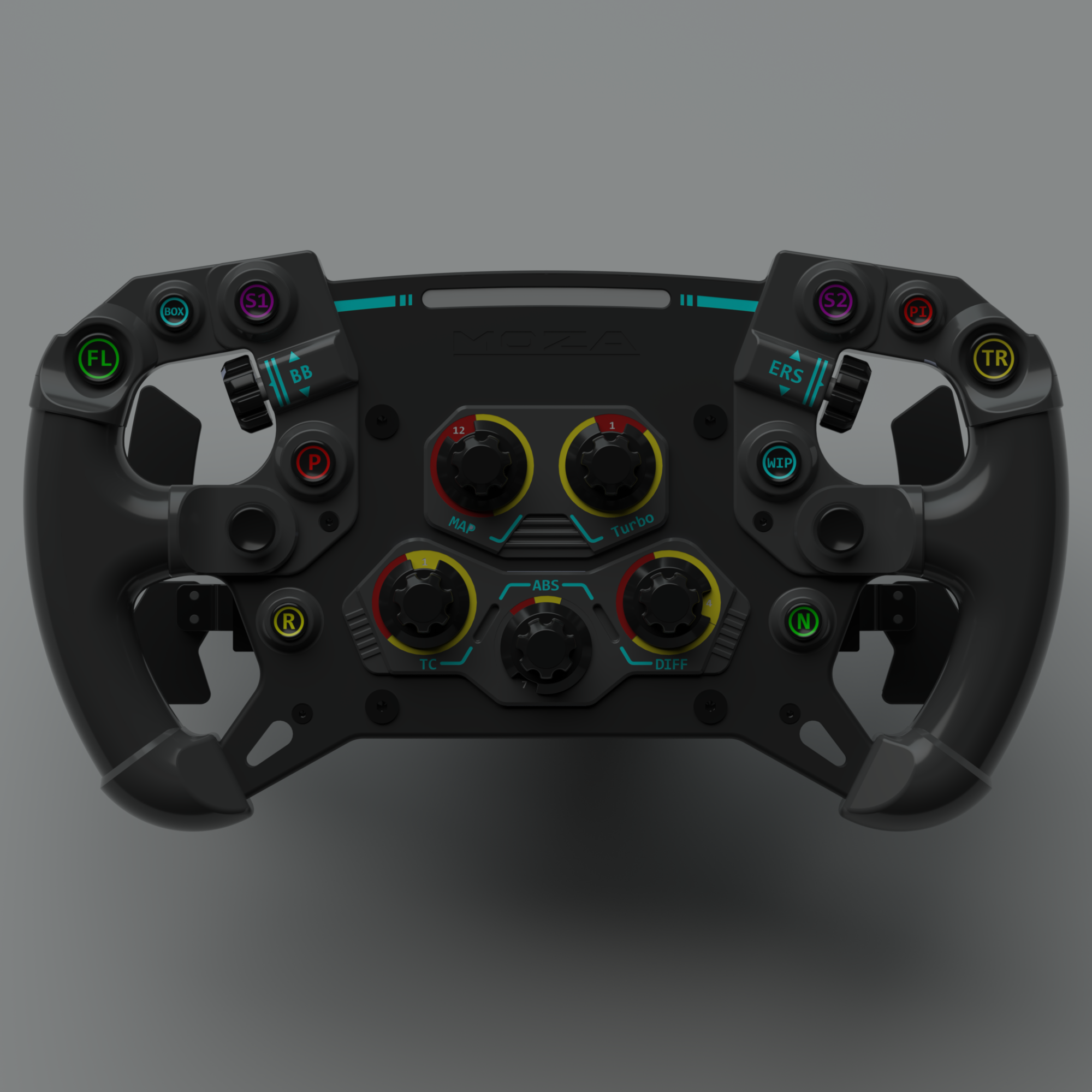Steering Wheel Wall Mount Minimalistic For NRG Moza/Simagic/Works/D1 Sim Racing Quick Release