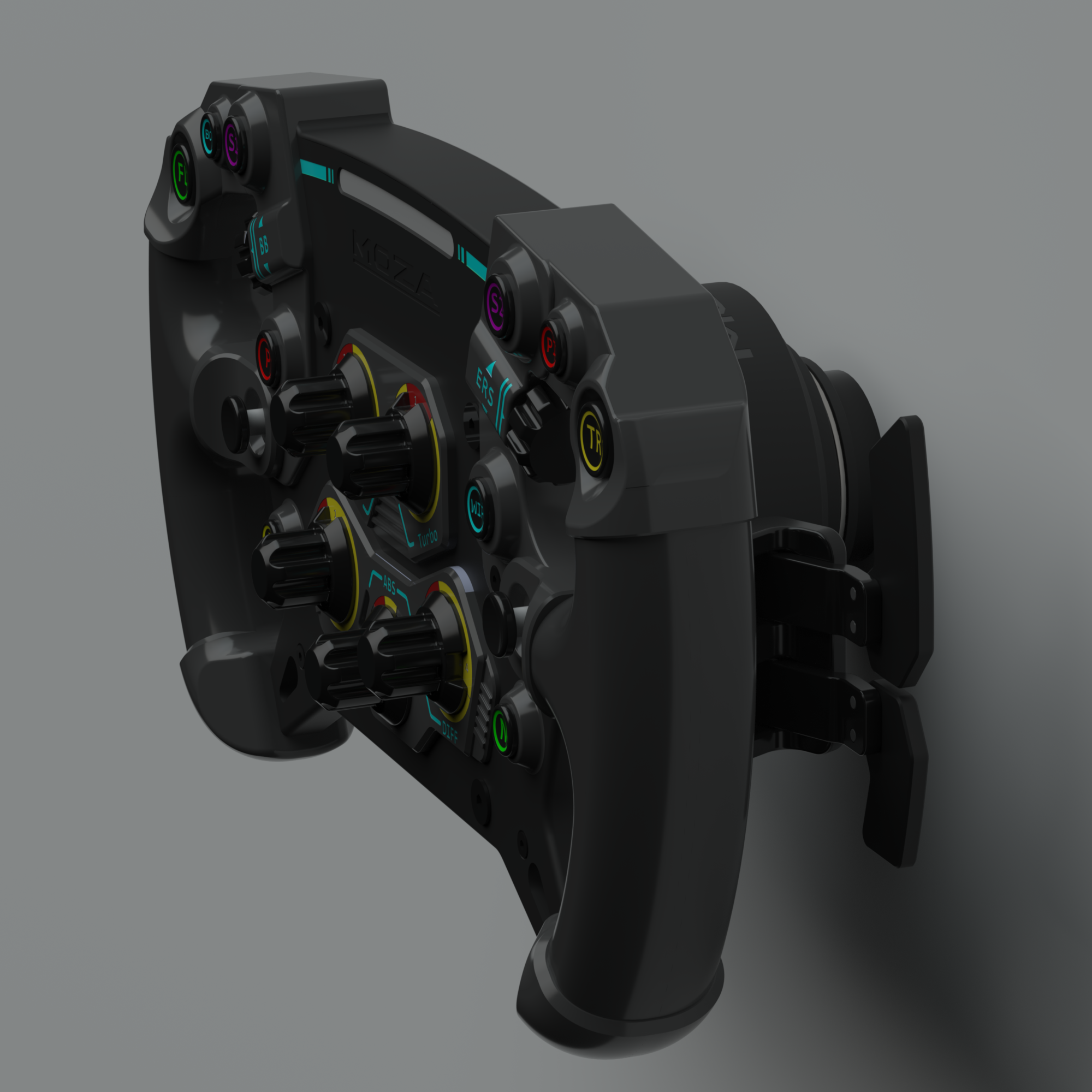 Steering Wheel Wall Mount Minimalistic For NRG Moza/Simagic/Works/D1 Sim Racing Quick Release