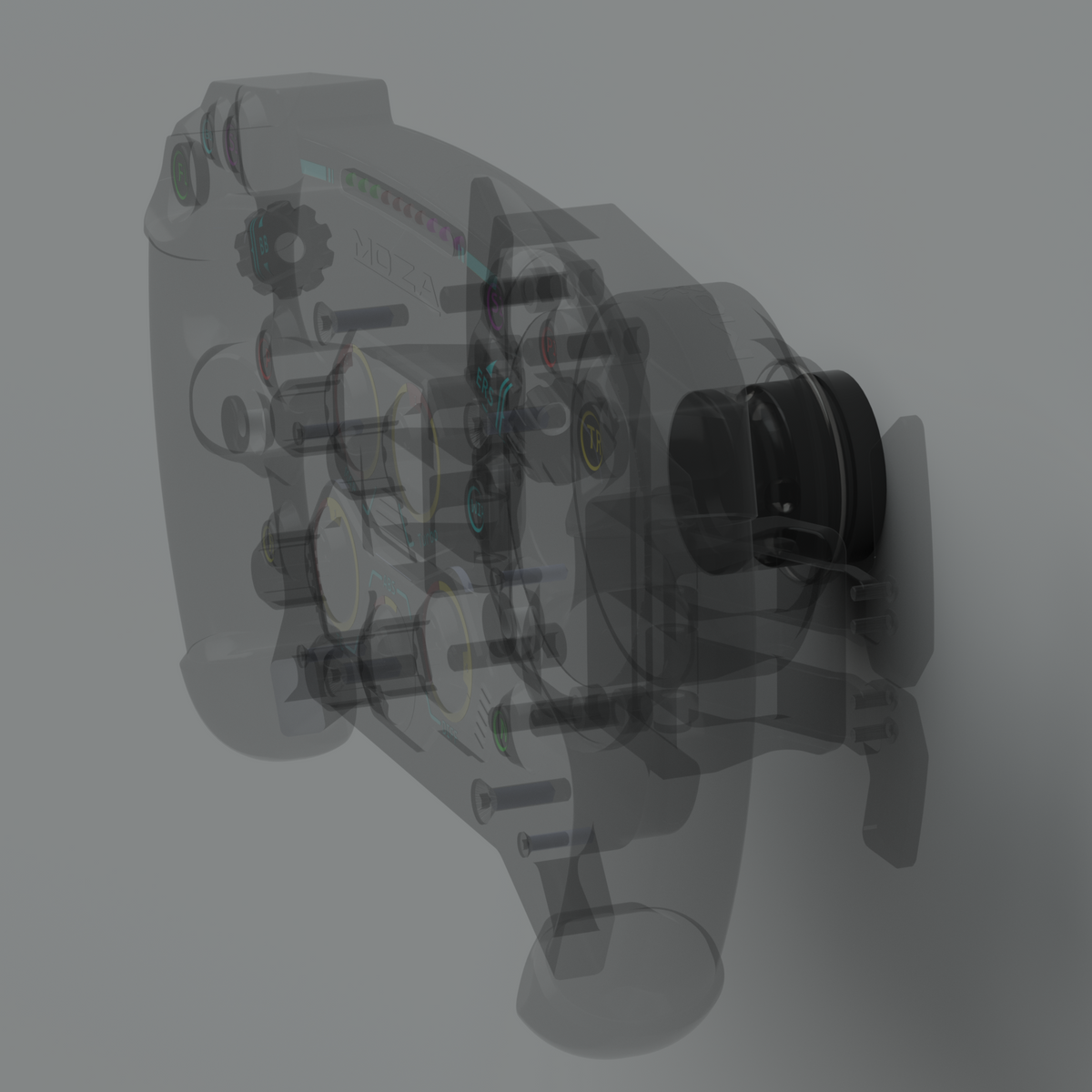 Steering Wheel Wall Mount Minimalistic For NRG Moza/Simagic/Works/D1 Sim Racing Quick Release