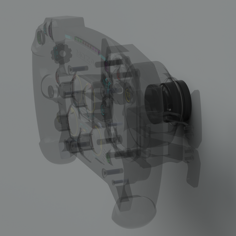 Steering Wheel Wall Mount Minimalistic For NRG Moza/Simagic/Works/D1 Sim Racing Quick Release