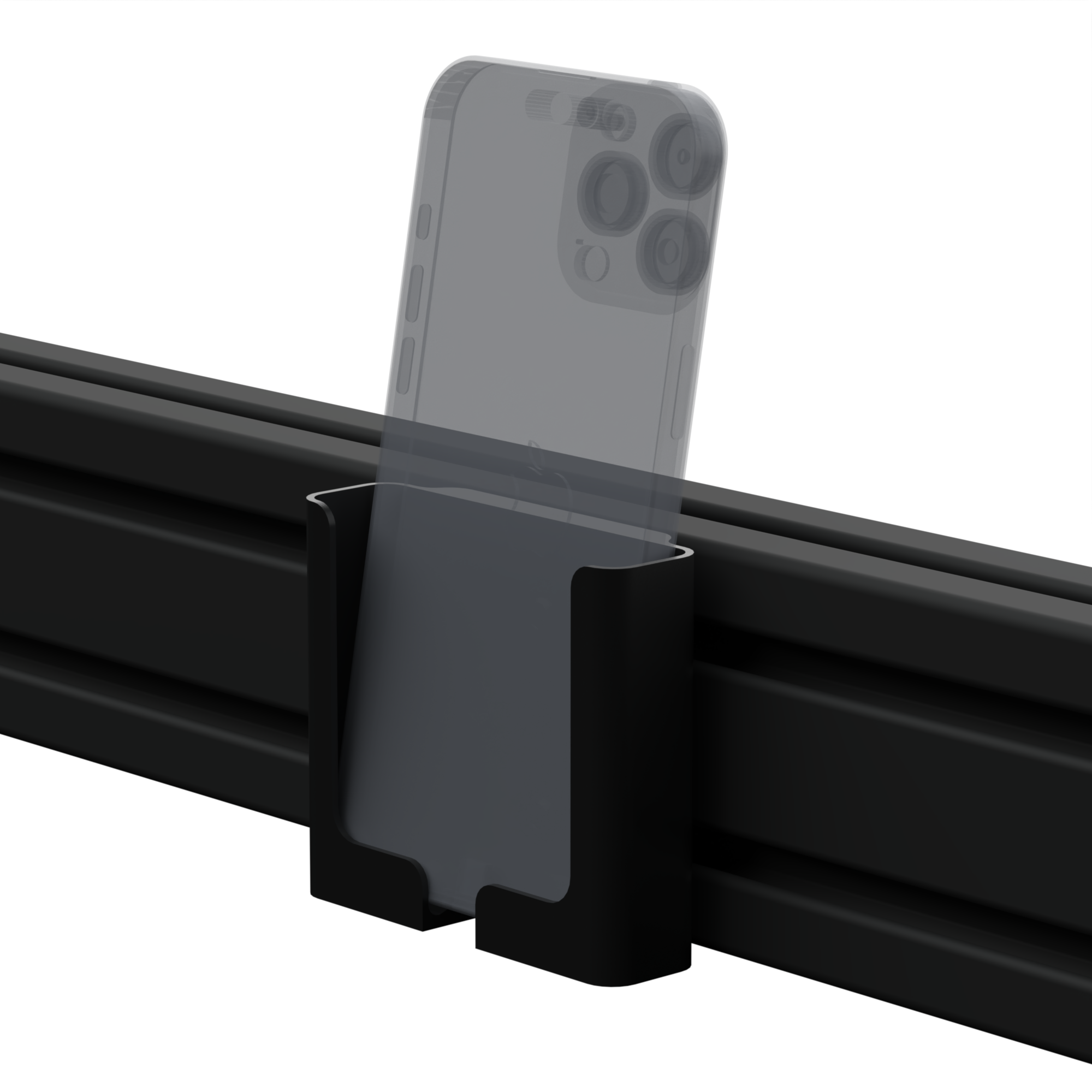 Phone Mount for Sim Rig Fits 4040 & 1515 Aluminum Profile Rigs with Charging Slot