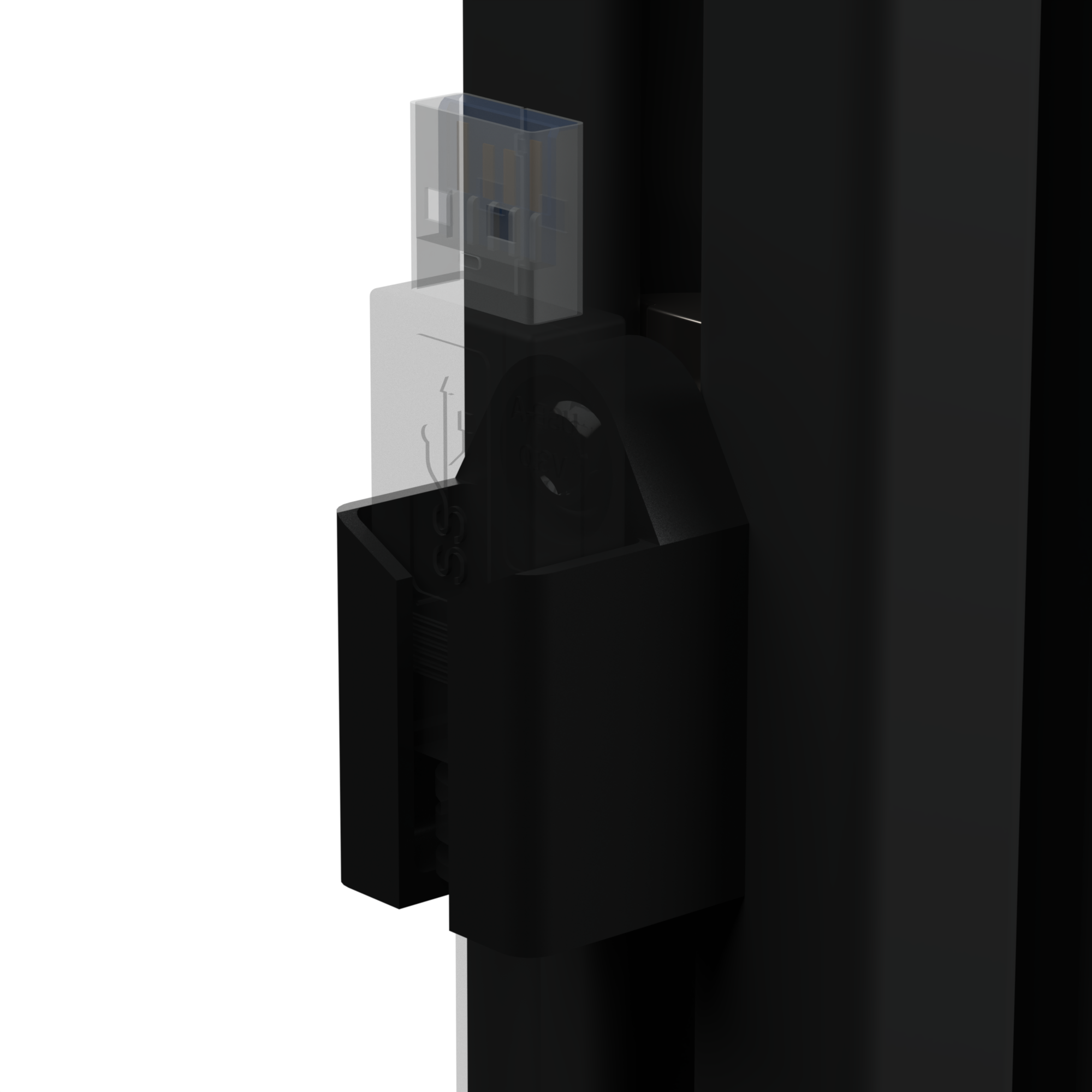 USB A Cable Holder for Sim Racing Rig