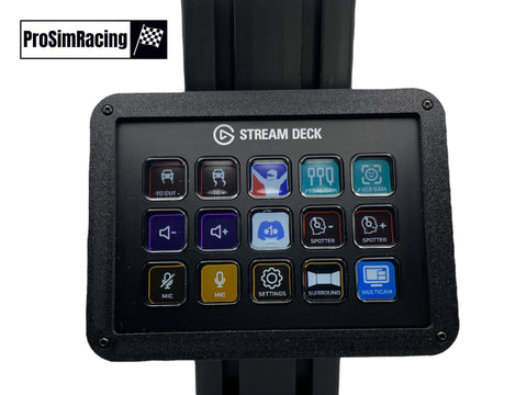 Stream Deck Enclosure with Adjustable Mount for Sim Racing | Flight Rig